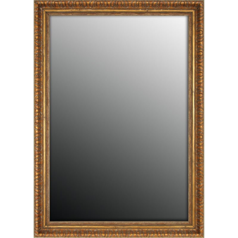 Classic Copper Scroll Gold Accent Mirror (34x44) Today $158.99 Sale