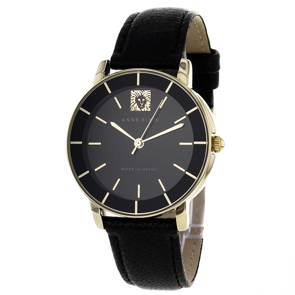 Anne Klein Women's Stainless Steel Genuine Leather Watch Anne Klein Women's Anne Klein Watches