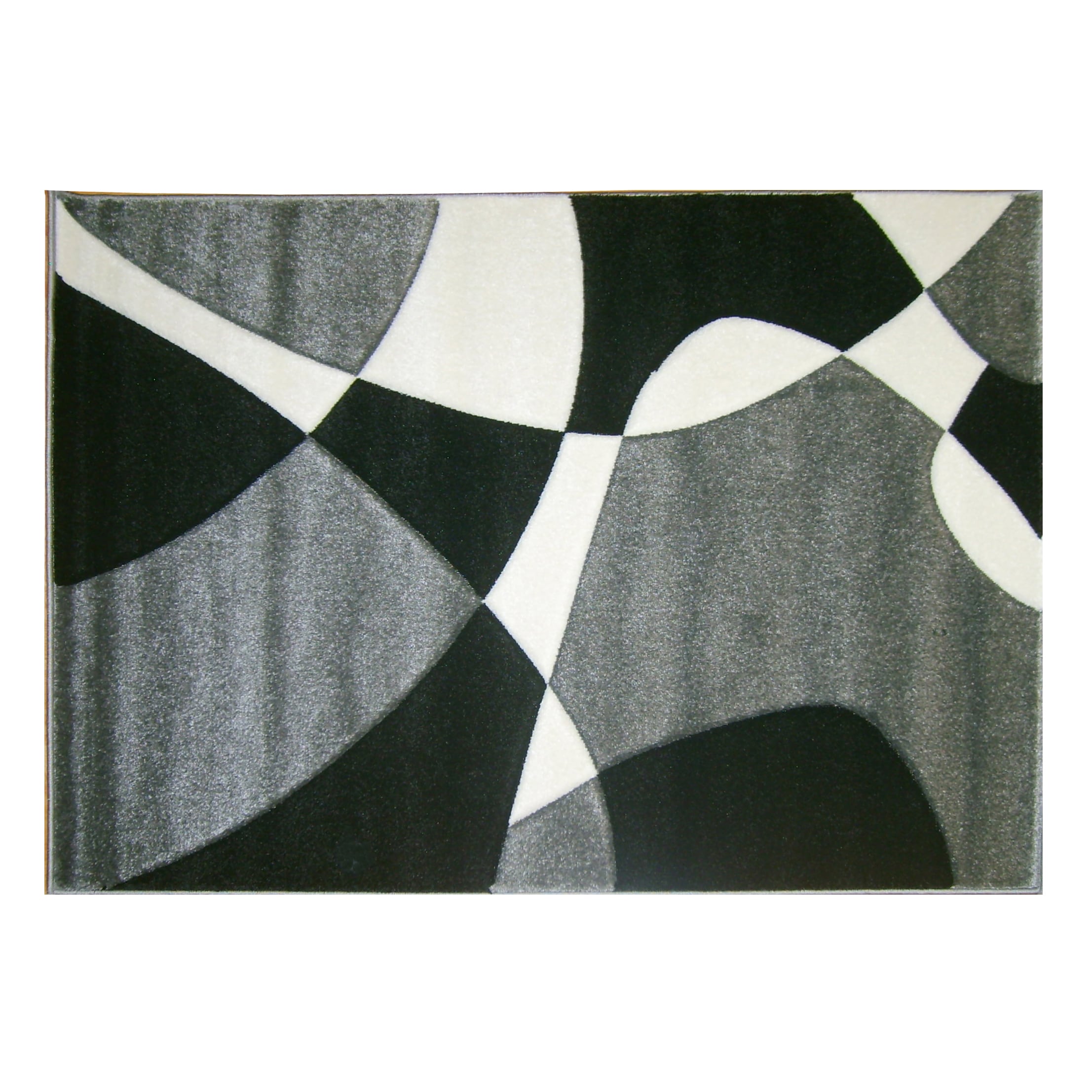 Modern Deco Grey Universe Rug (79 X 105)