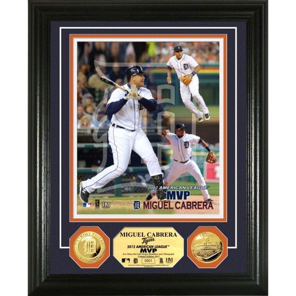 Miguel Cabrera 2012 A.L MVP Gold Coin Photo Mint Highland Mint Baseball