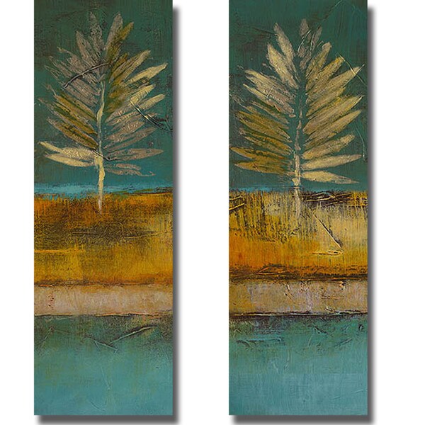 Lanie Loreth 'Island Leaf I and II' 2-piece Canvas Art Set - Overstock ...