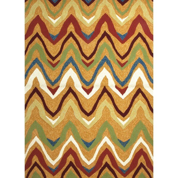 Solid Multi Color Indoor Outdoor Rug 2 X 3