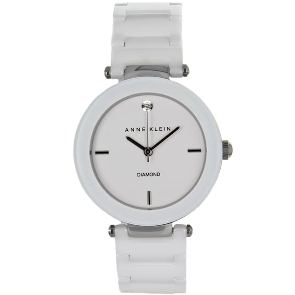 Anne Klein Women's Stainless Steel and Ceramic Watch Anne Klein Women's Anne Klein Watches