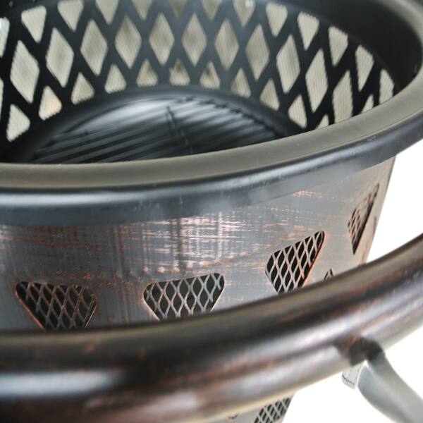 Shop Corvus Monterey 31 Inch Bronze Rubbed Steel Outdoor Fire Pit