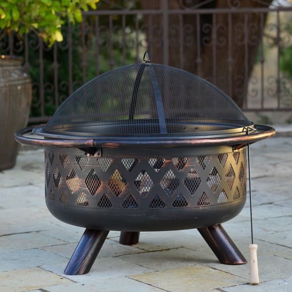 Shop Corvus Monterey 31 Inch Bronze Rubbed Steel Outdoor Fire Pit