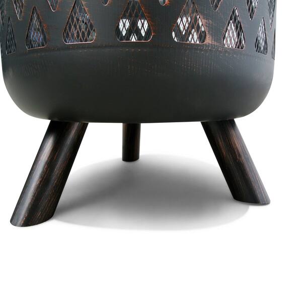 Shop Corvus Monterey 31 Inch Bronze Rubbed Steel Outdoor Fire Pit