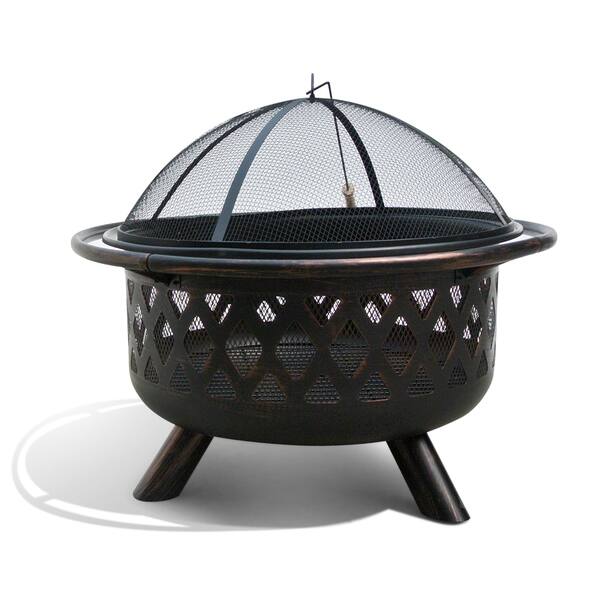 Shop Corvus Monterey 31 Inch Bronze Rubbed Steel Outdoor Fire Pit