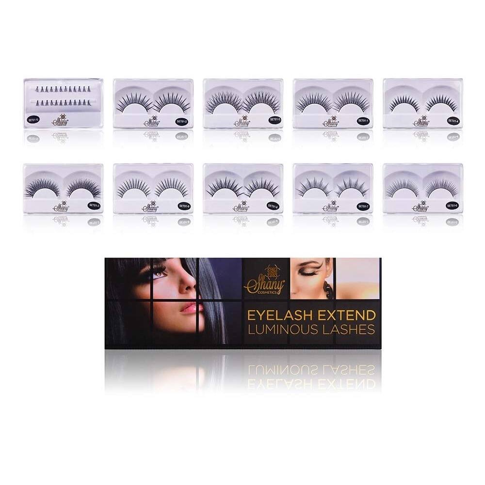Shany Eyelash Extend - Set of 10 Assorted Reusable Eyelashes - Thin Collection