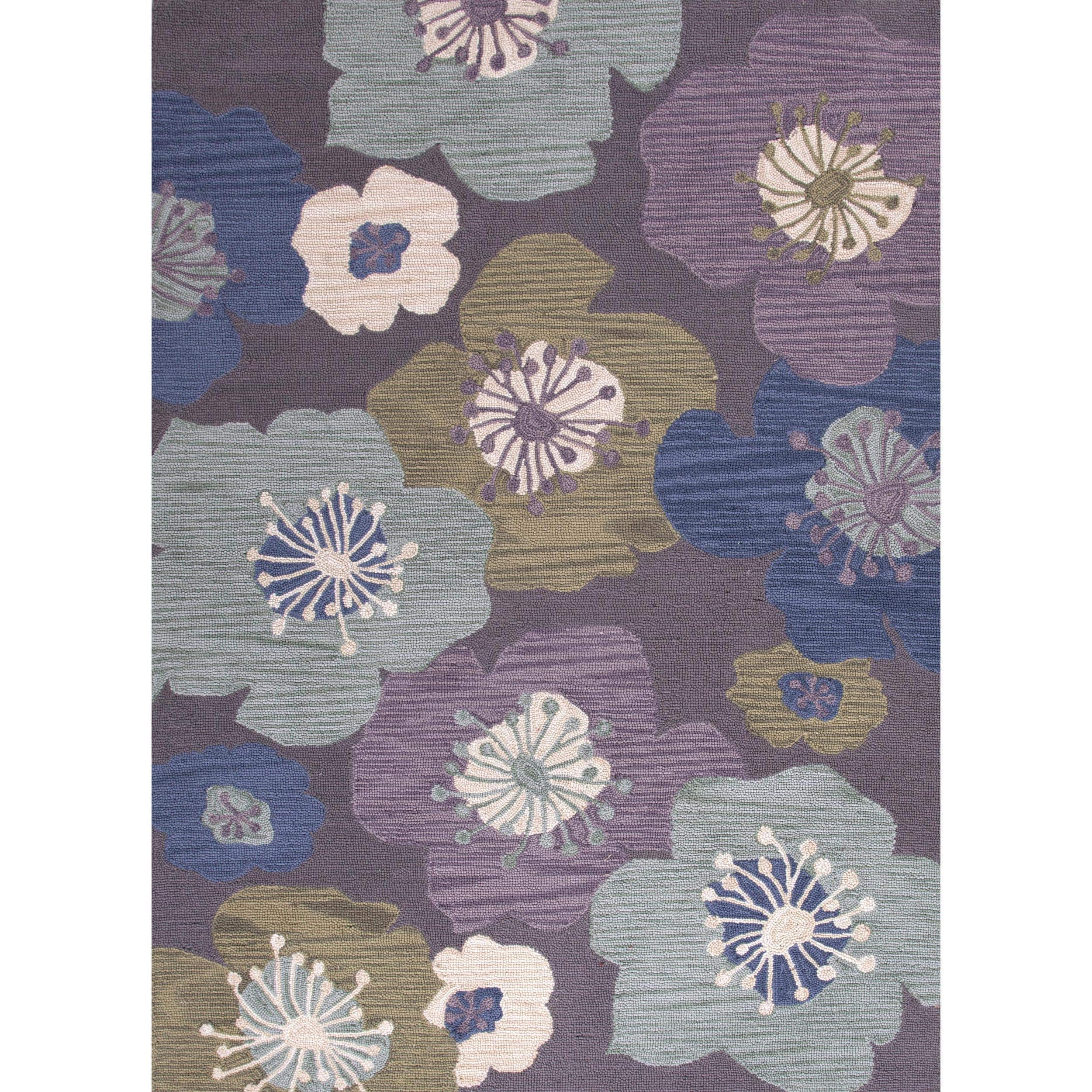 Transitional Pink/ Purple Tufted Rug (36 X 56)