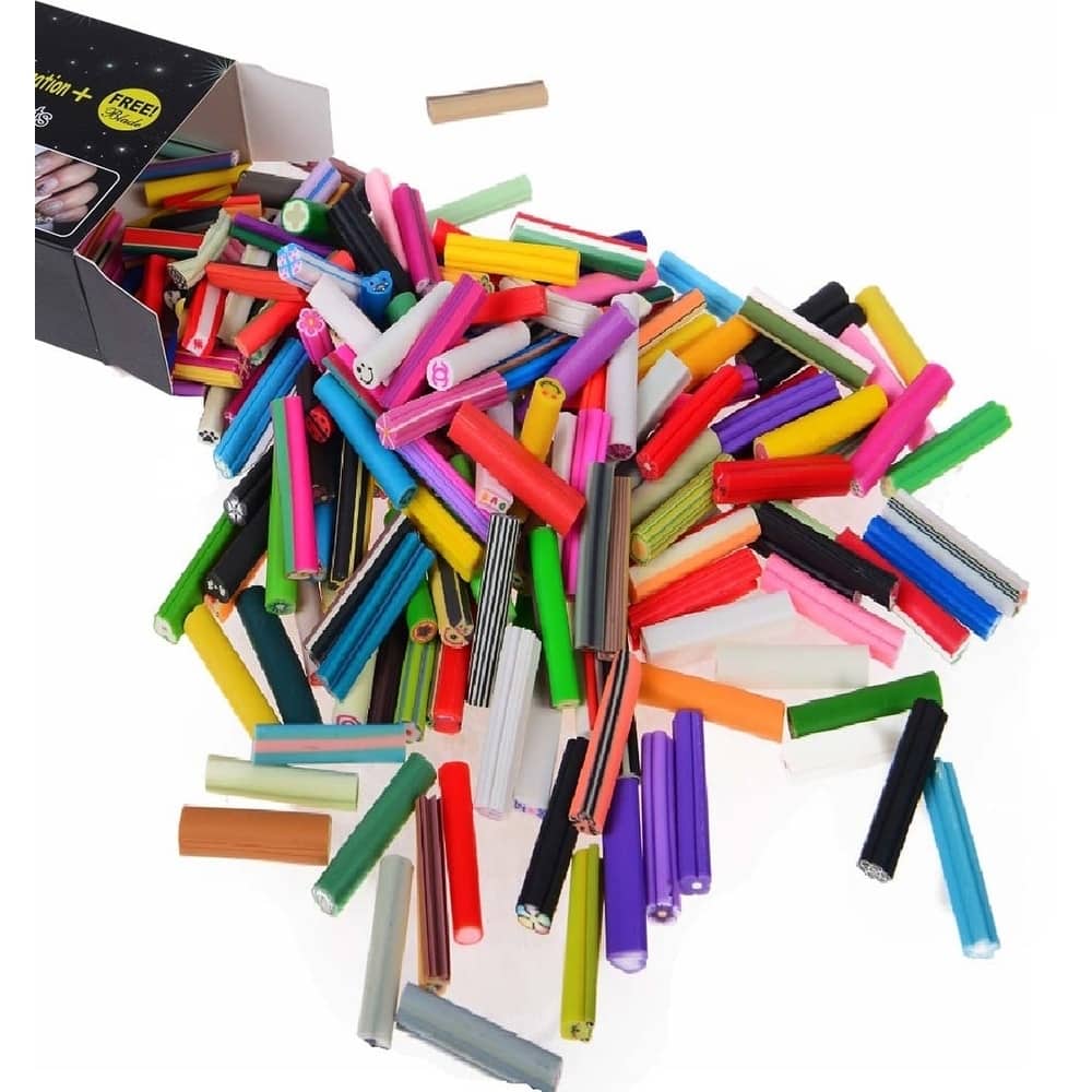 SHANY Nail Art Manicure Fimo Canes with Free Cutter - 200pcs