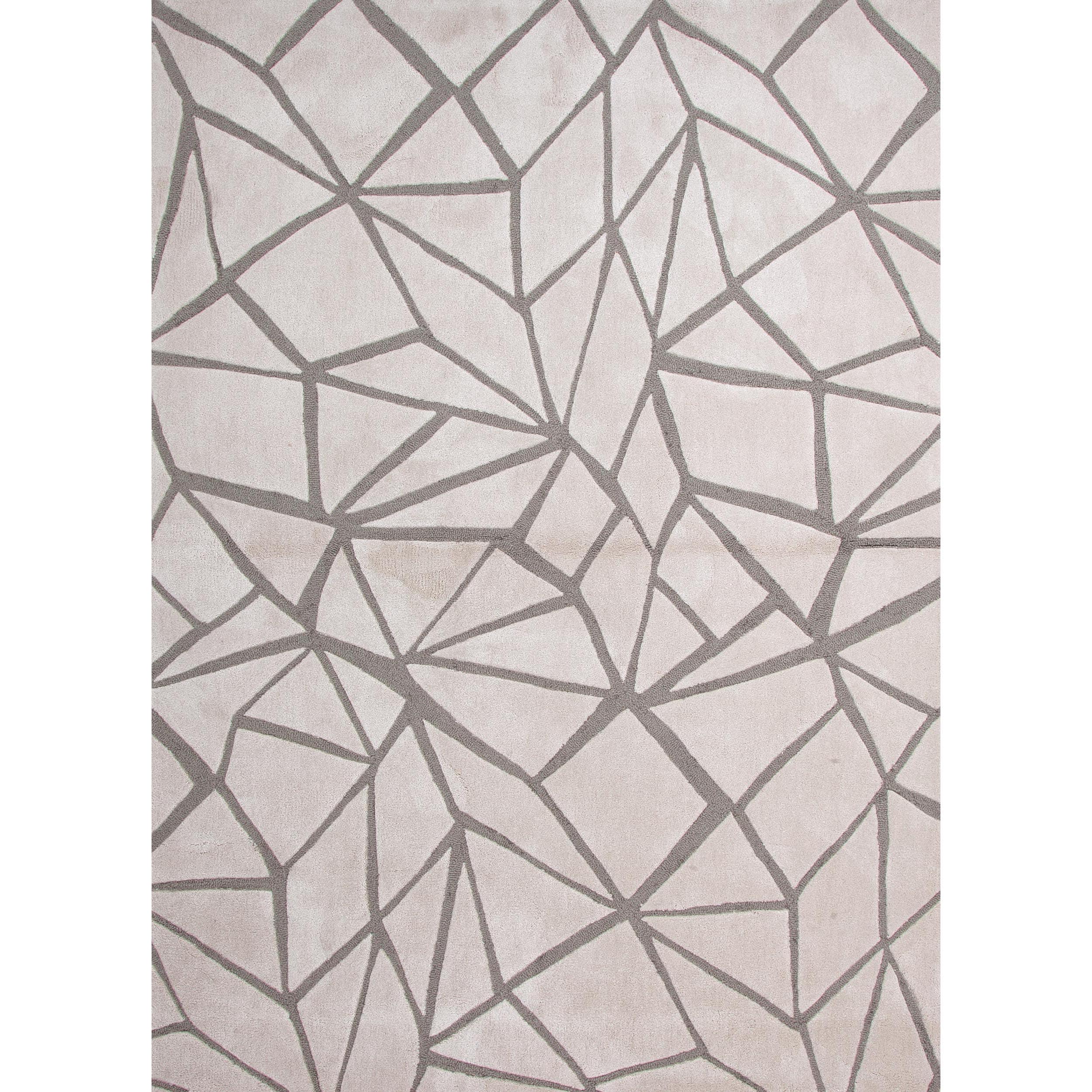 Modern Geometric Tufted Rug (76 X 96)