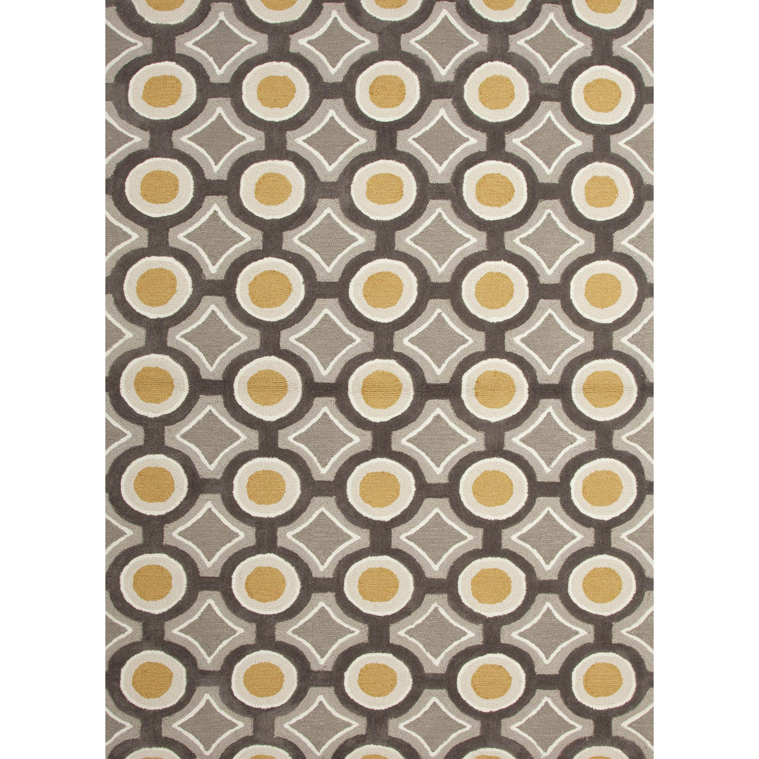 Modern Geometric Tufted Polyester Rug (5 X 76)