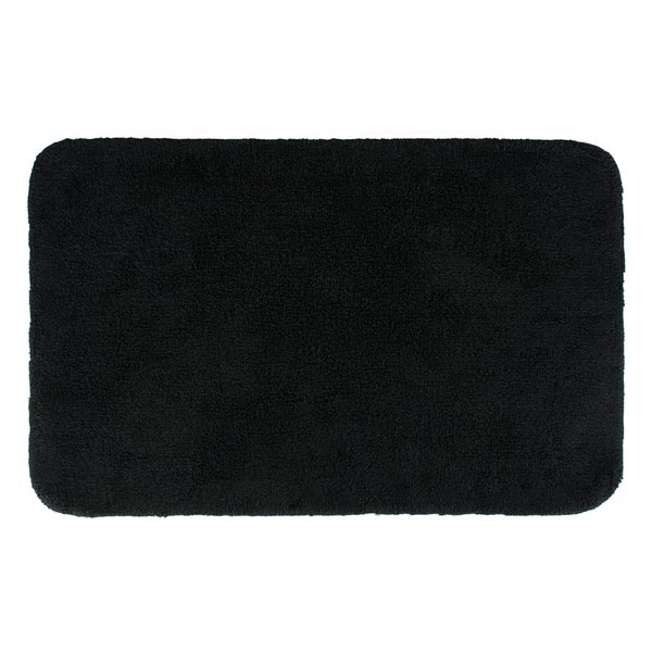 Sherry Kline Solid Black 21 x 34 Bath Rug (Set of 2)
