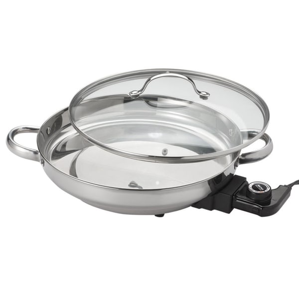 Shop Aroma AFP1600S Gourmet Electric Skillet Free Shipping Today