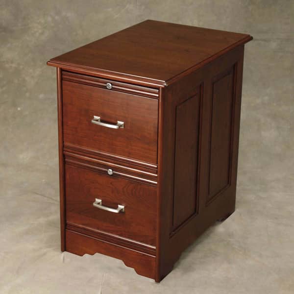 Shop Wood Revival Cherry 2 Drawer File Cabinet Overstock 7559278