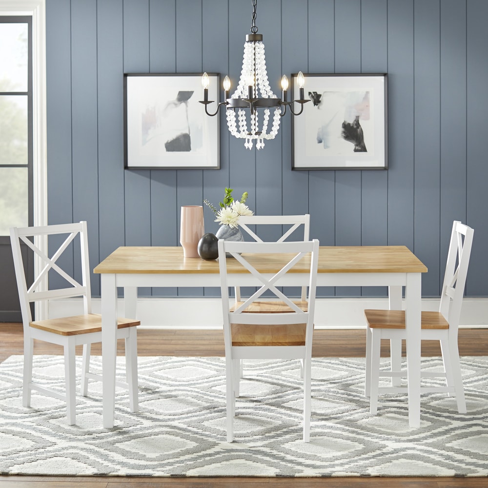 busca white dining set