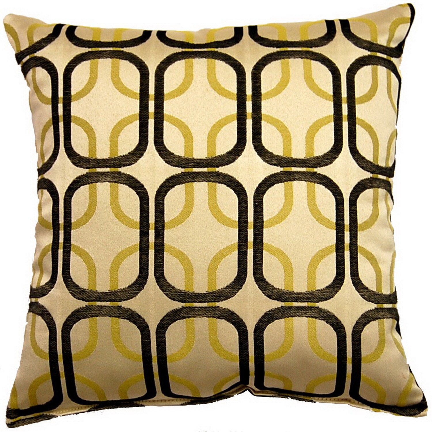 Shop Linked Black 17inch Throw Pillows (Set of 2) On Sale Free