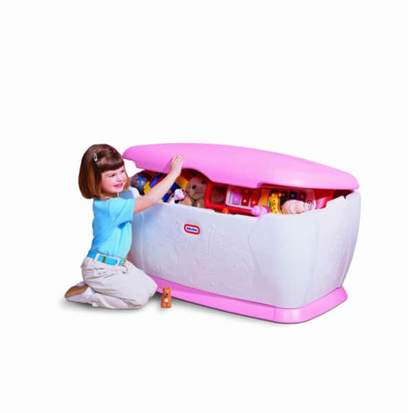 slide 1 of 1, Little Tikes Giant Pink Toy Chest