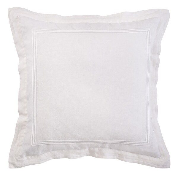 Roxbury Park Baratto Linen Ivory on Ivory Euro Sham