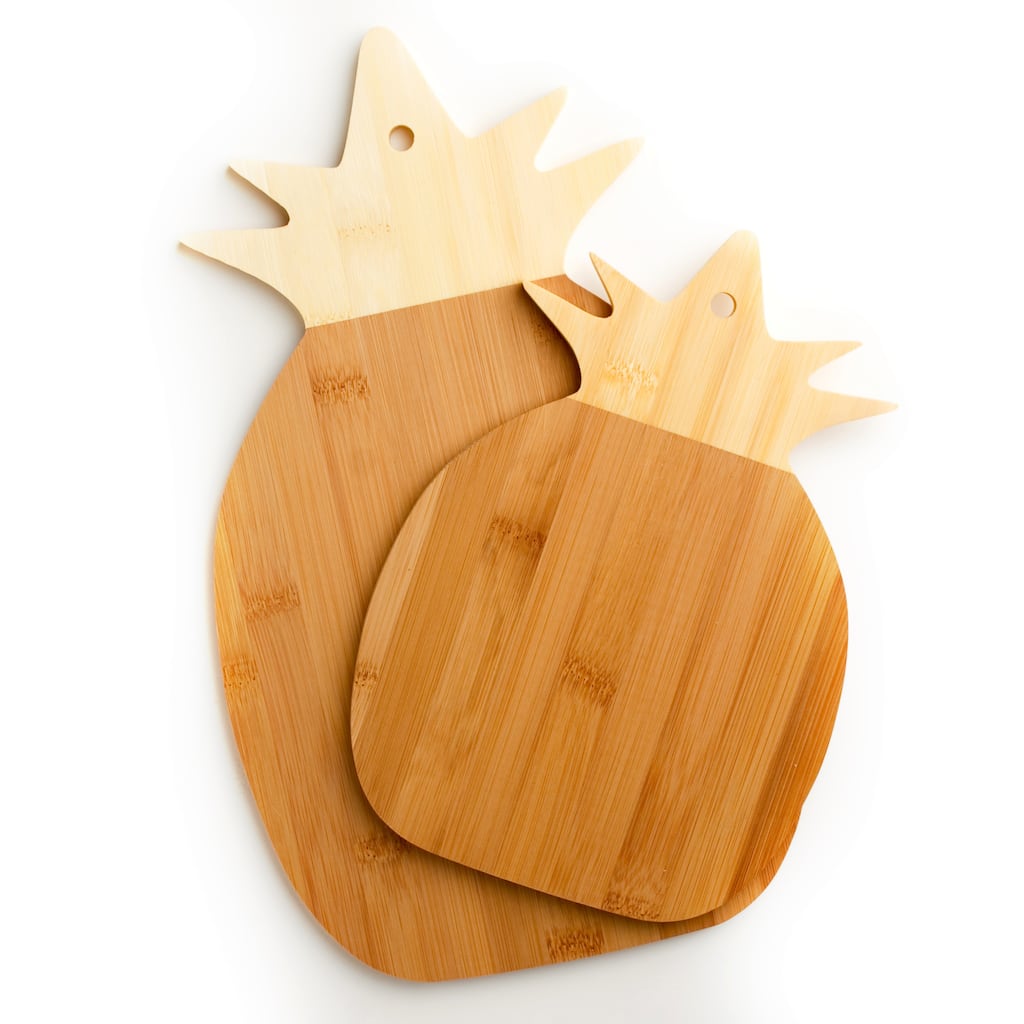 Cooks Corner 100-percent Real Bamboo Pineapple Shaped Cutting Board (Set of 2)