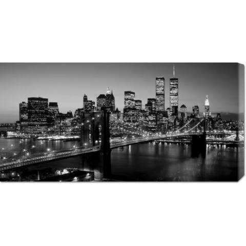 Global Gallery Richard Berenholtz 'Brooklyn Bridge, NYC' Stretched Canvas Art