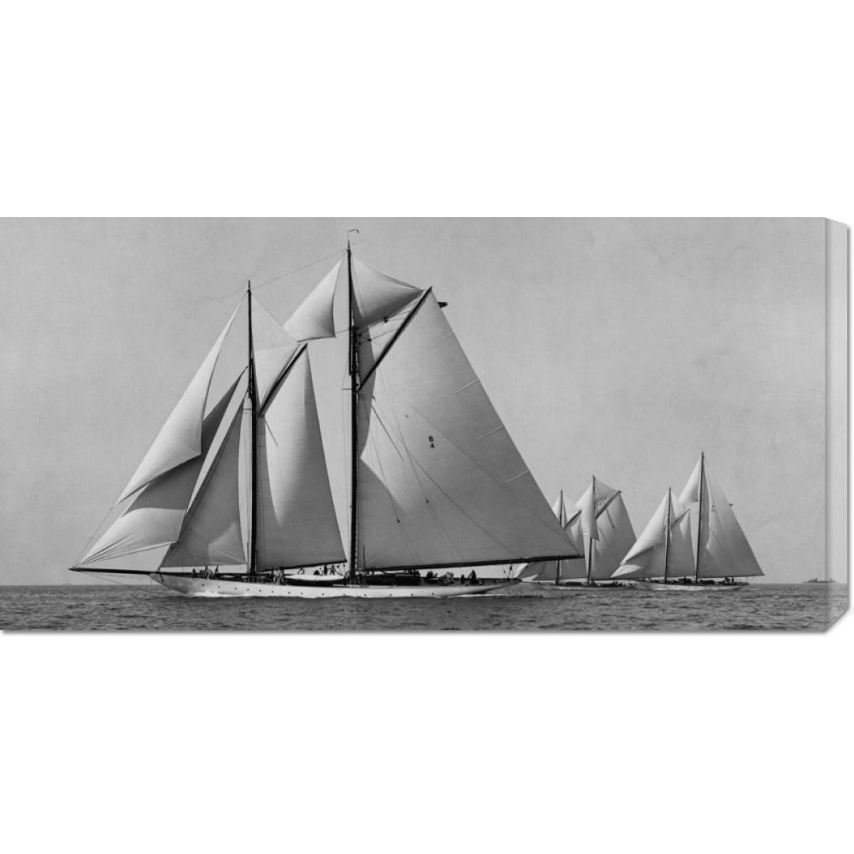 Global Gallery Edwin Levick 'Schooner Race' Stretched Canvas Art