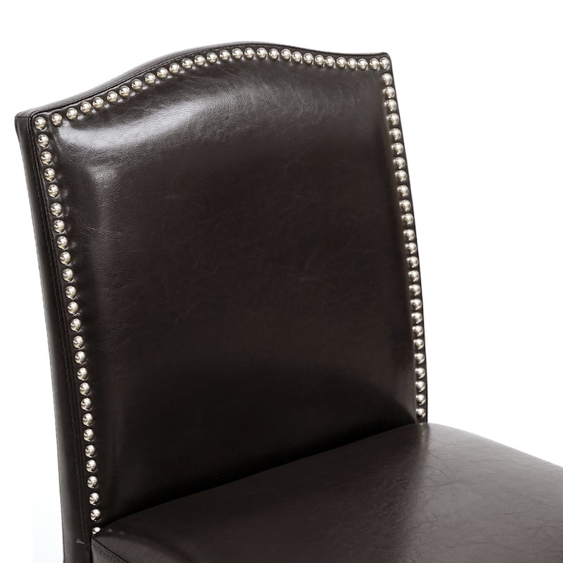 Copper Grove Checleset Traditional Faux Leather 30-inch Bar Stool Set