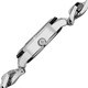 preview thumbnail 4 of 5, Women's Quartz Multifunction Crystal-Accented Silver Twist Chain Watch