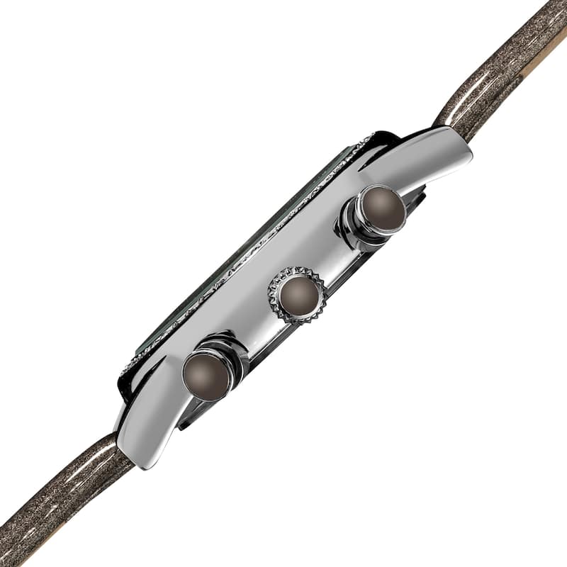 Akribos XXIV Women's Multifunction Dazzling Gray Strap Watch - grey