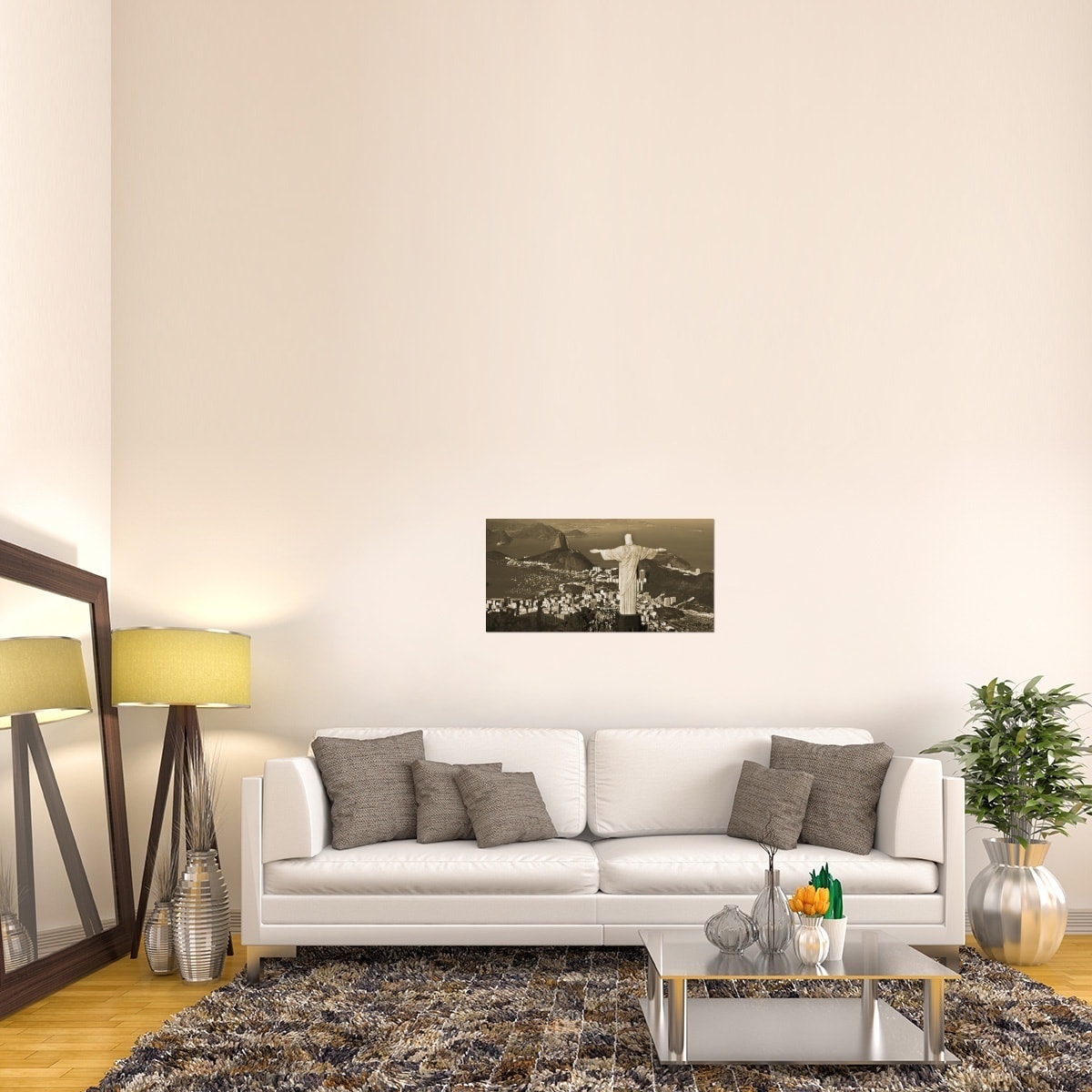 Global Gallery Danny Lehman 'Overlooking Rio de Janeiro' Stretched Canvas