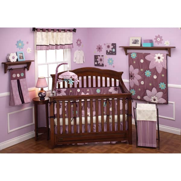 Shop Nojo Plum Dandy 12 Piece Crib Bedding Set Overstock 7569503