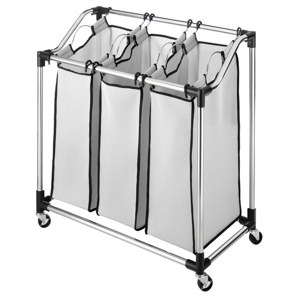 Whitmor Chrome 4 section Laundry Sorter