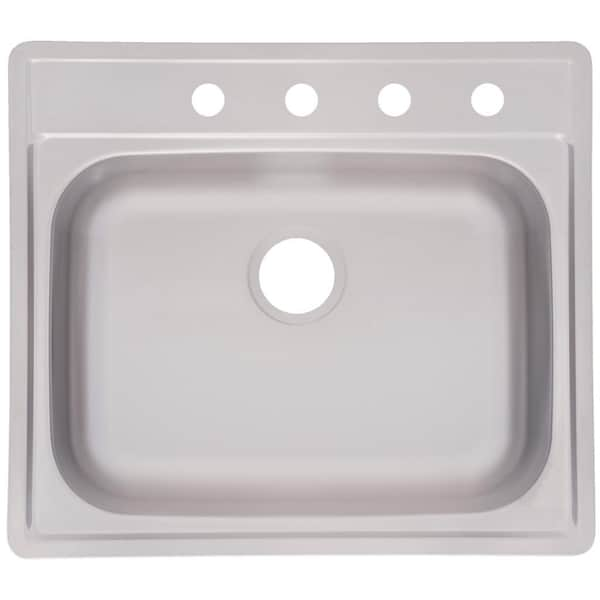 Franke Single Bowl Top Mount 8 inch Deep Stainless Steel Sink Franke USA Kitchen Sinks