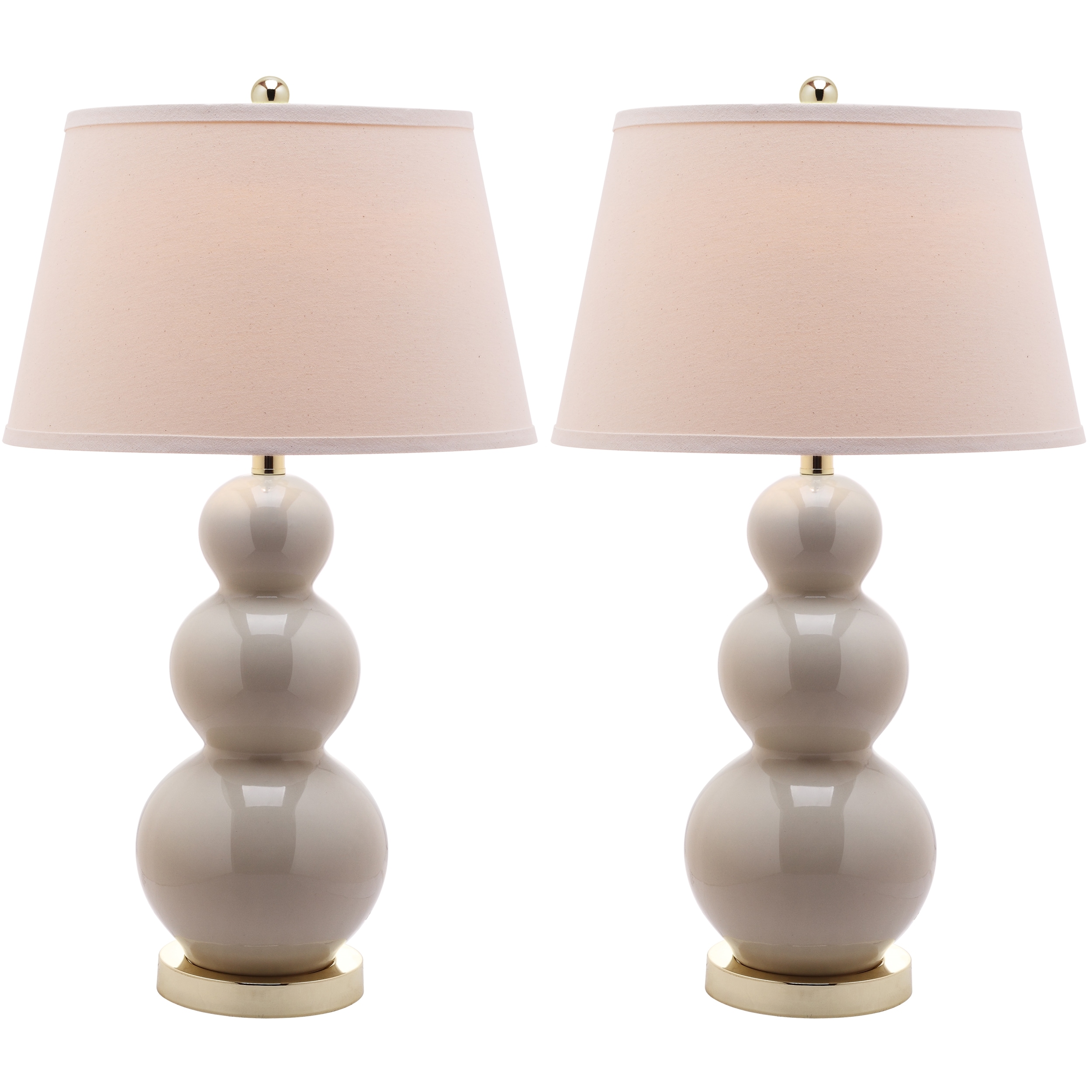 Shop Safavieh Lighting 27 Inch Amy Triple Gourd Pearl White Table