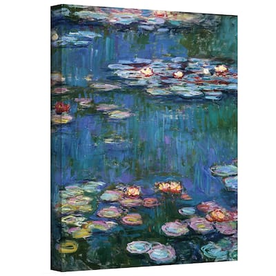 Claude Monet 'Water Lilies' Wrapped Canvas Art