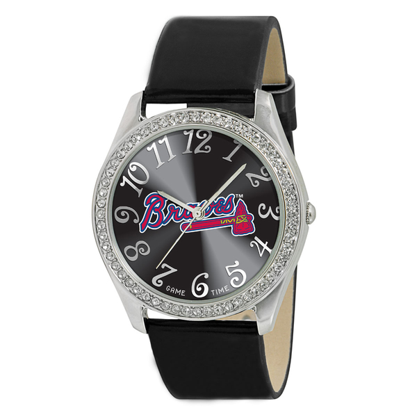 MLB Women's Glitz Classic Analog Patent Leather Watch