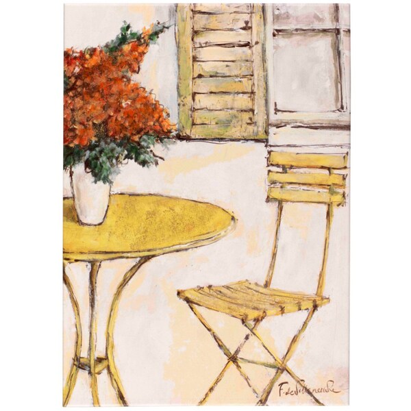 Fabrice de Villeneuve's 'Scrap of Beauty' Canvas Art