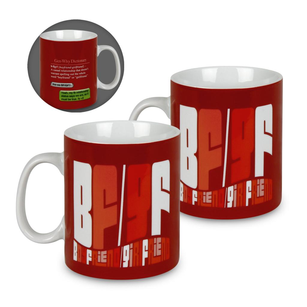 Konitz Boyfriend/ Girlfriend Porcelain Mugs (set Of 2)