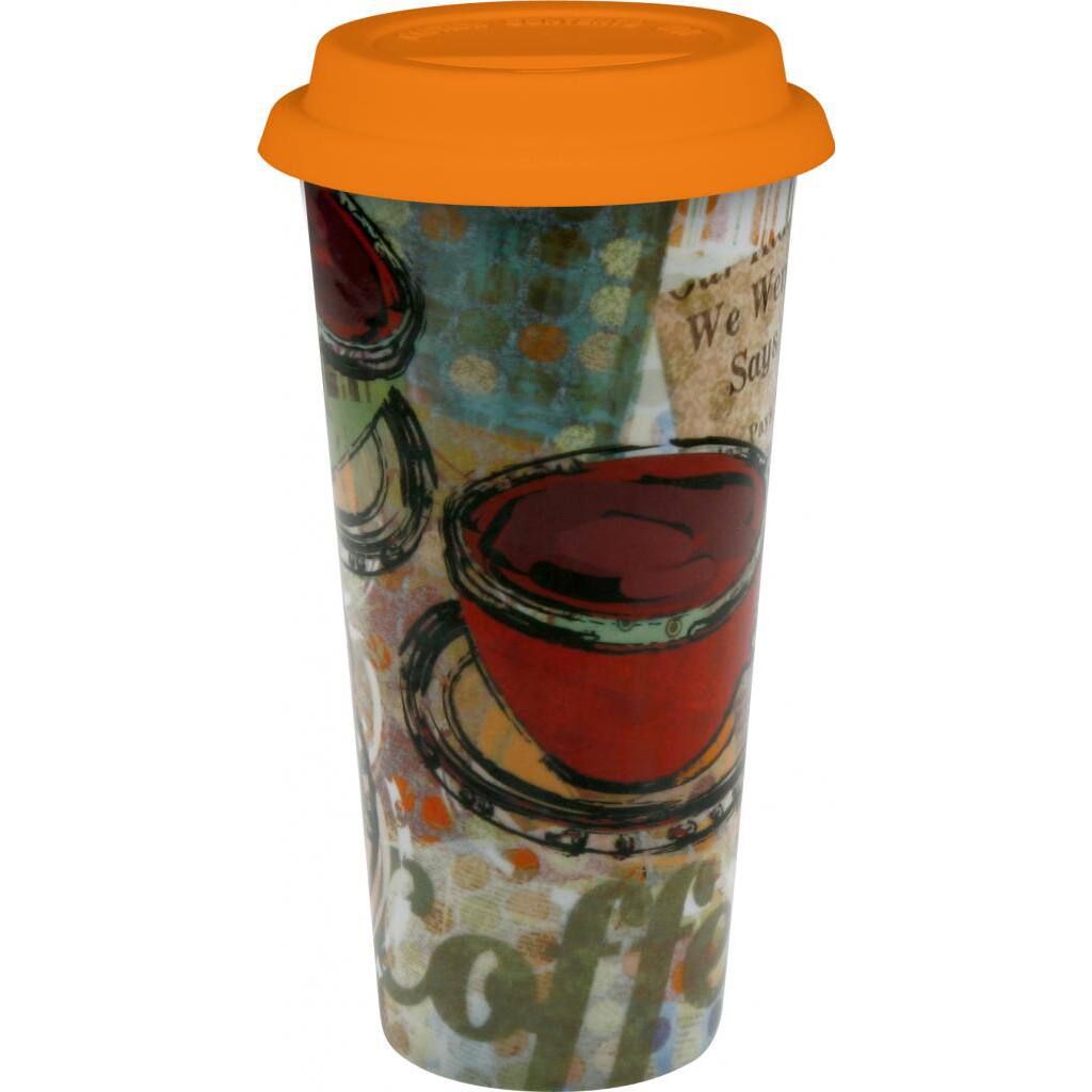 Konitz 'Fresh Brew' Large Porcelain Travel Mugs (Set of 2)