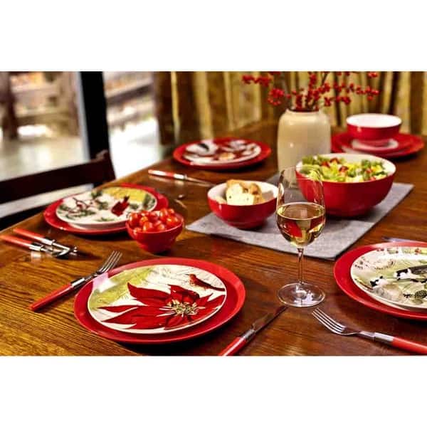 Waechtersbach 'Noel' Accents Tradition Plates (Set of 4) Bed