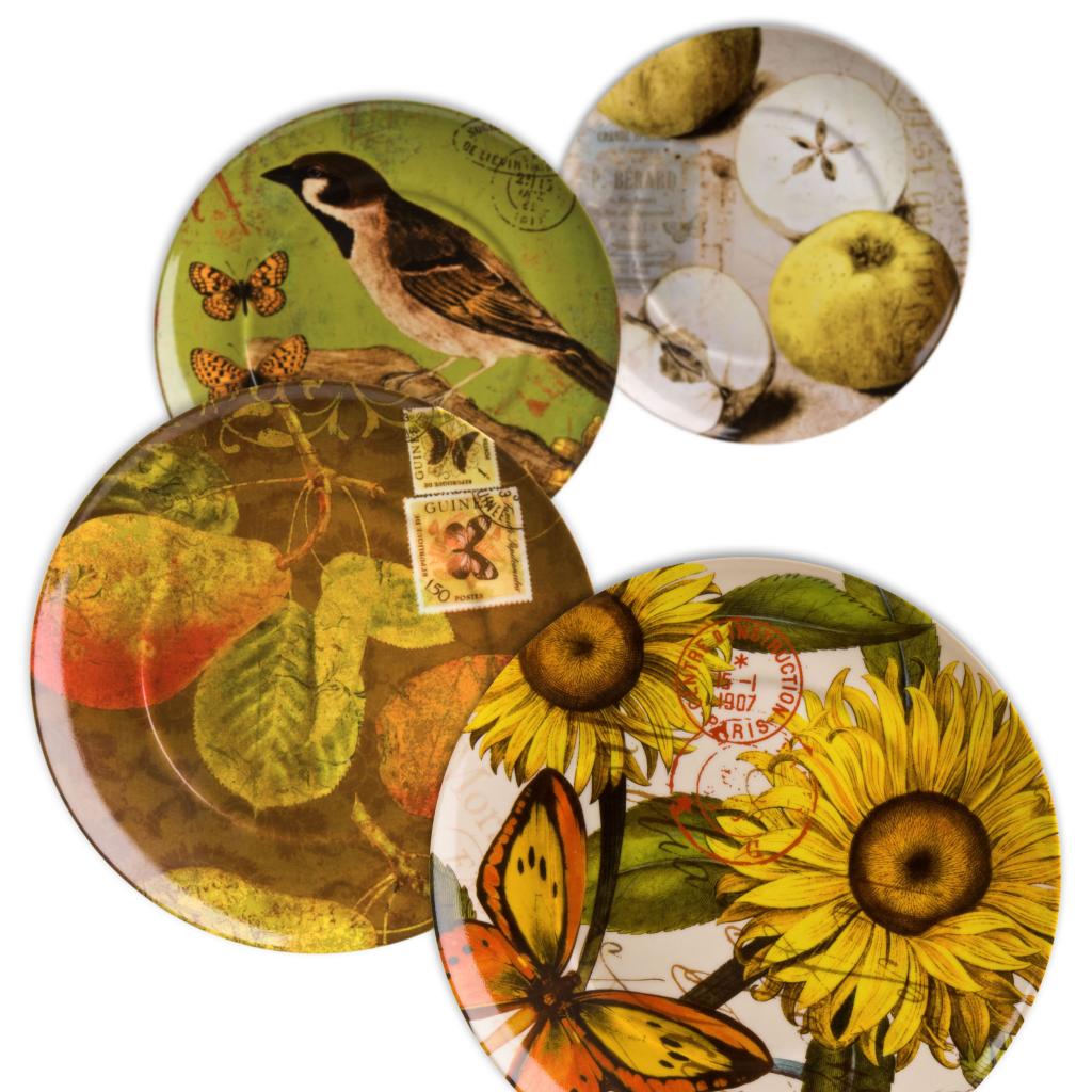 Waechtersbach Assorted Accents Nature Plates (set Of 4)