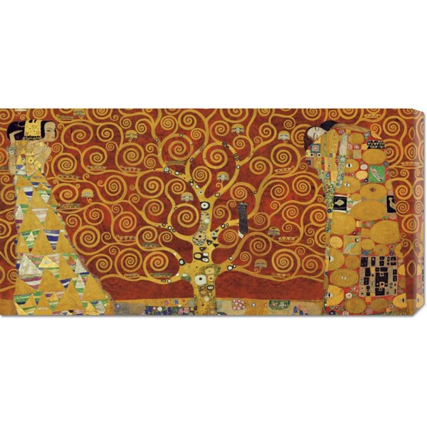 Big Canvas Co. Gustav Klimt Tree of Life Red Variation Stretched