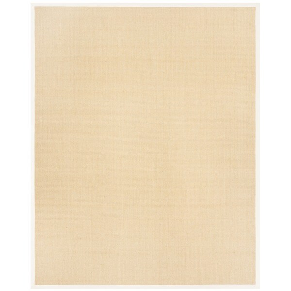 Safavieh Casual Natural Fiber Hand-Woven Resorts Maize Beige / Ivory Fine Sisal Rug