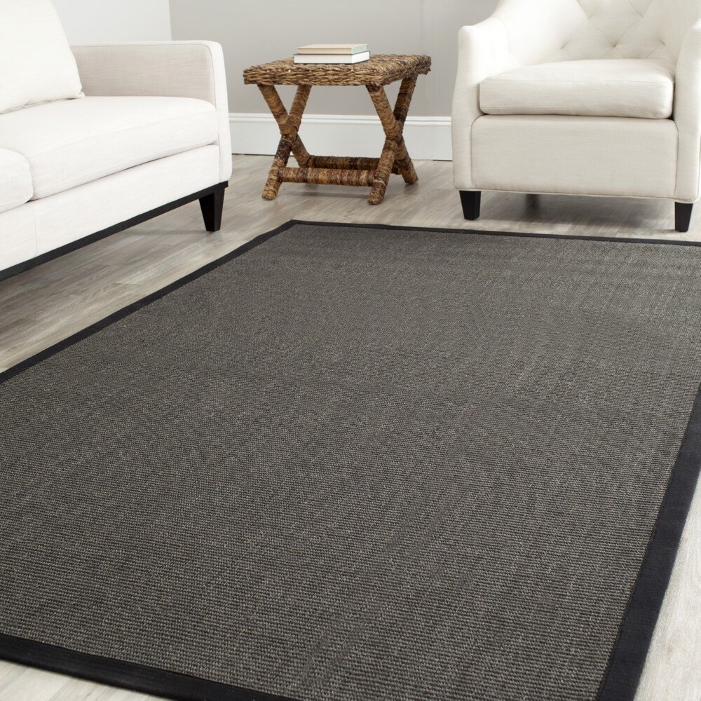 Safavieh Casual Natural Fiber HandWoven Serenity Charcoal Grey Sisal