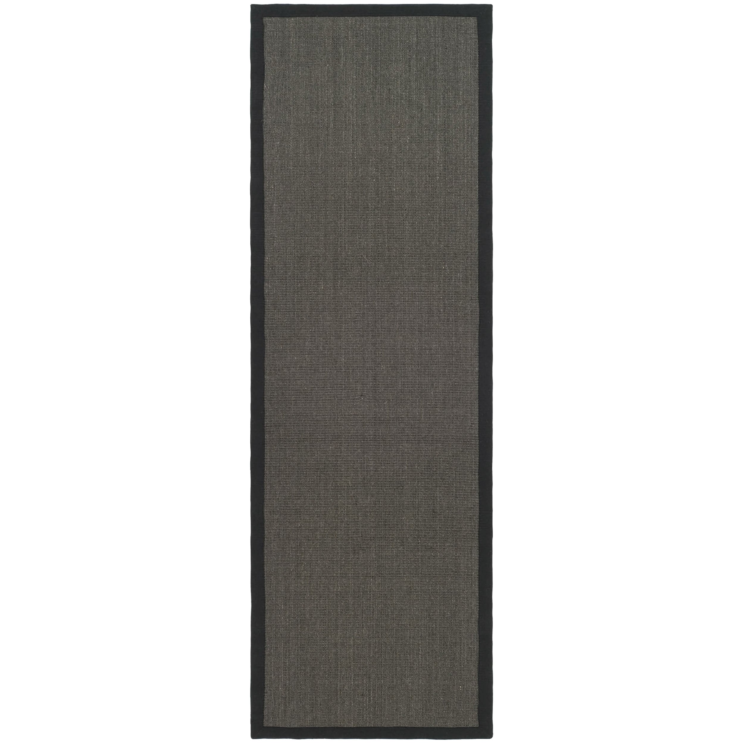 Hand woven Serenity Charcoal Grey Sisal Rug (2 6 X 6)