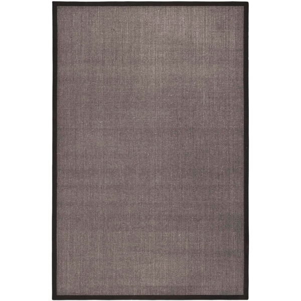 Hand woven Serenity Charcoal Grey Sisal Rug (2' 6 x 4') Safavieh 3x5   4x6 Rugs