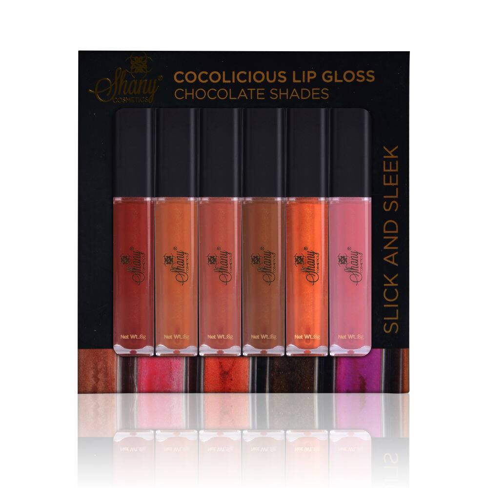 Shany Cocolicious Chocolate Shades Lip Gloss (Set of 6) - Multi