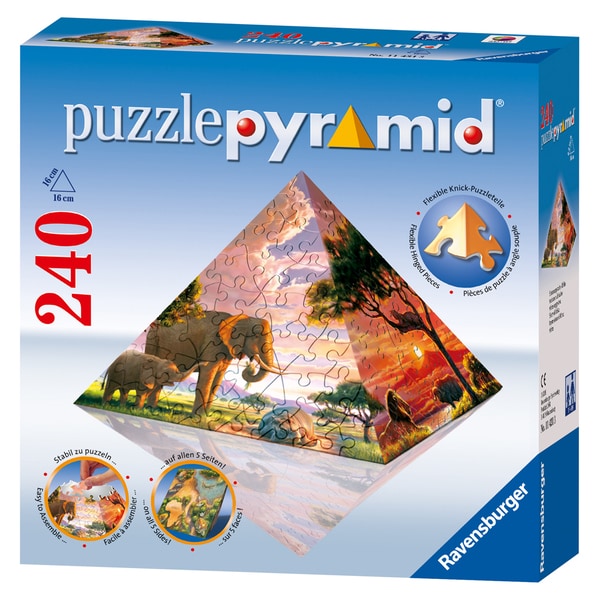 Ravensburger Impressions of Africa 240 piece Puzzle Pyramid RAVENSBURGER Puzzles