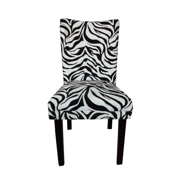 Tiger Striped Parsons Chairs (Set of 2) - Free Shipping Today ...