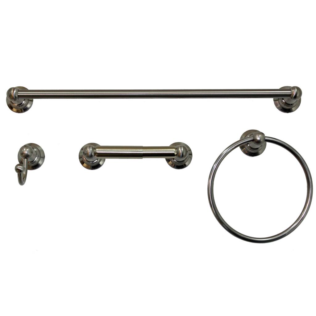 GlideRite Four-piece Bathroom Accessory Kit